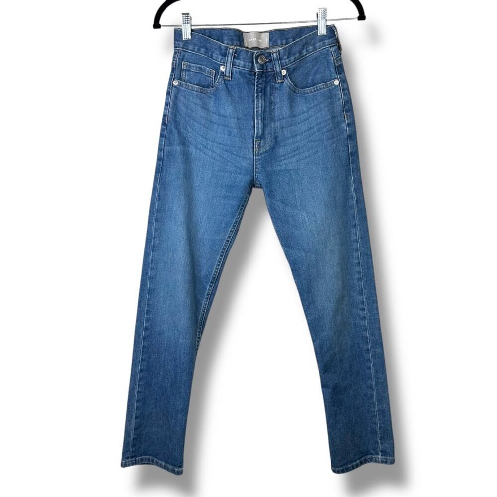 Everlane The Authentic Stretch Medium Wash High Rise Skinny Denim Jeans Size 24 - Picture 2 of 7
